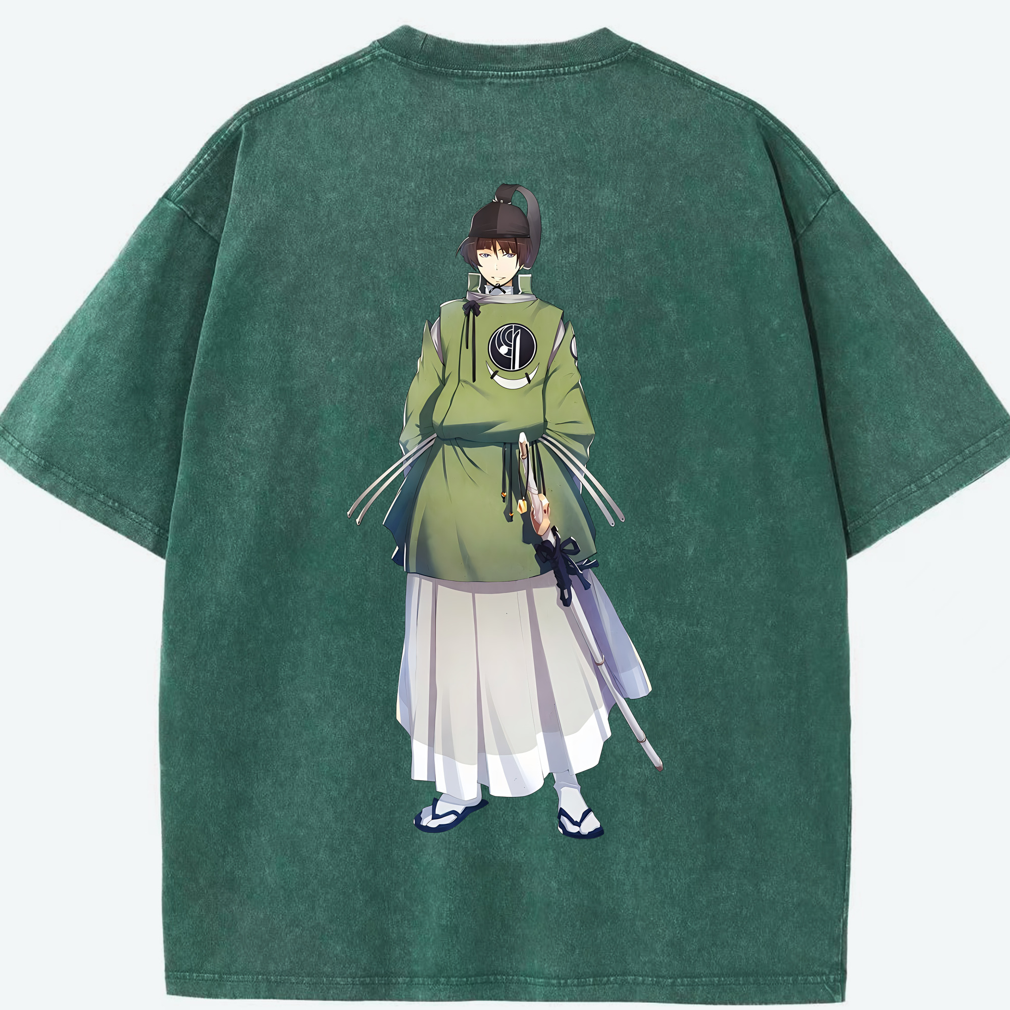 （画像用） 刀剣乱舞 Touken Ranbu 綿100% ヴィンテージ風 半袖Tシャツ（背面プリント）